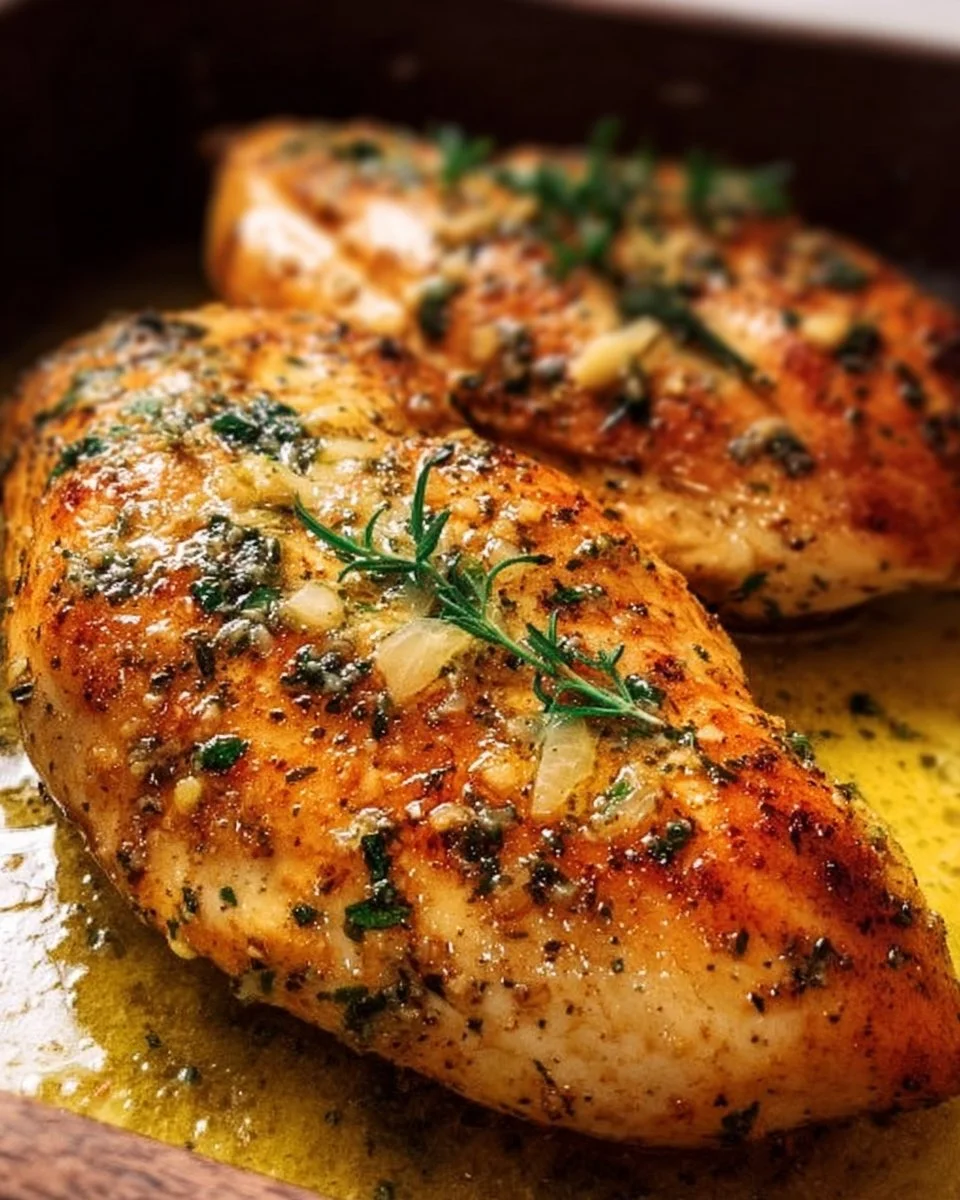 Garlic Butter Baked Chicken Breast