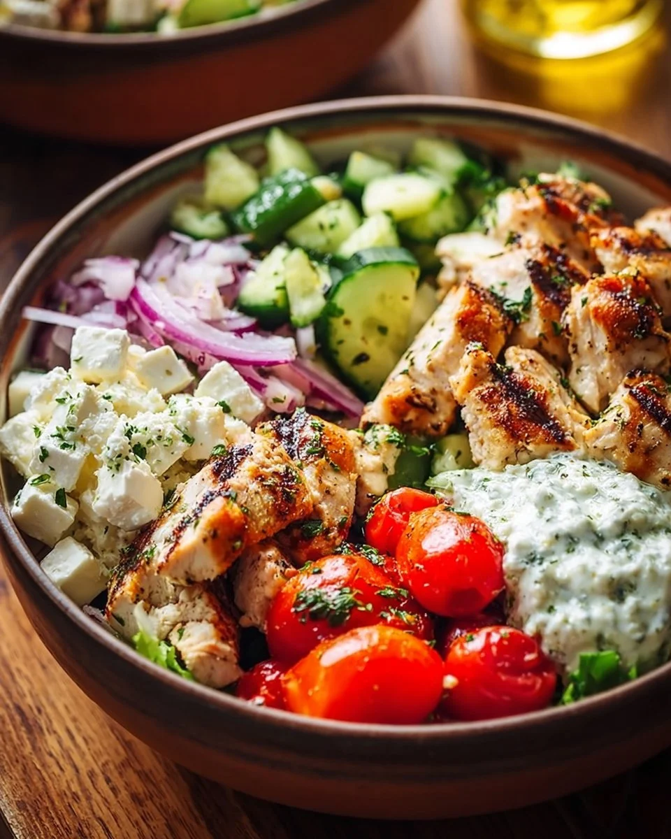 Greek Chicken Bowls