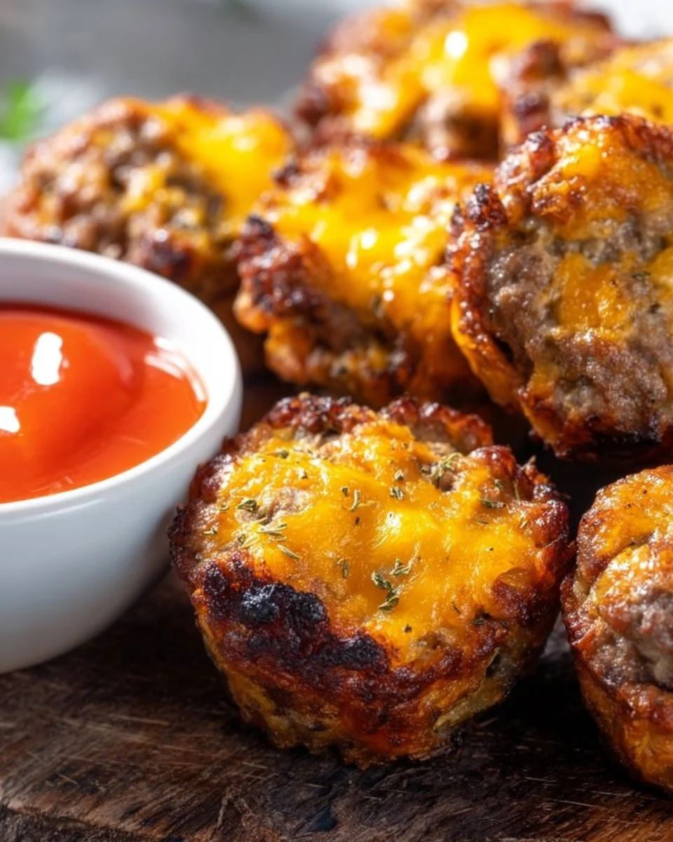 Healthy and Low Carb Cheeseburger Bites