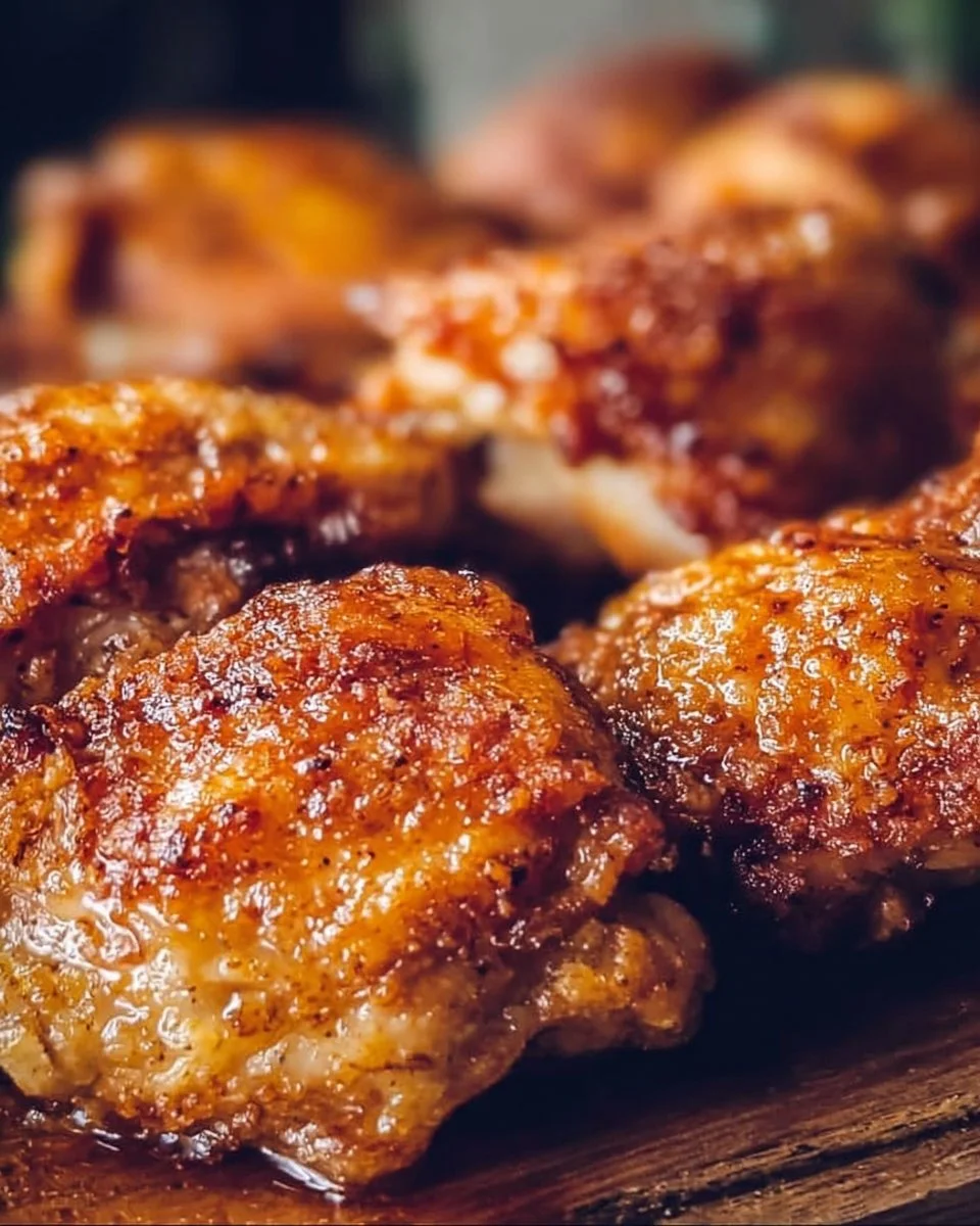 Healthy Crispy Chicken Thighs