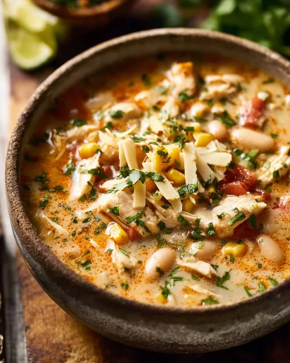 Healthy High Protein White Chicken Chili