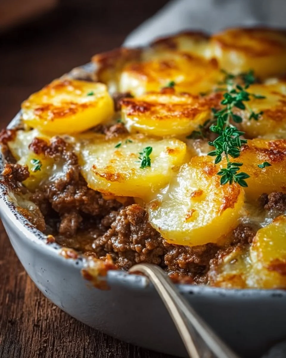 Hobo Casserole with Ground Beef & Potatoes