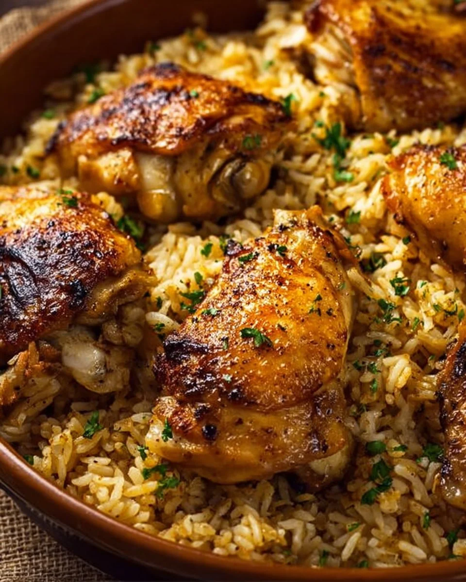 Oven Baked Chicken and Rice