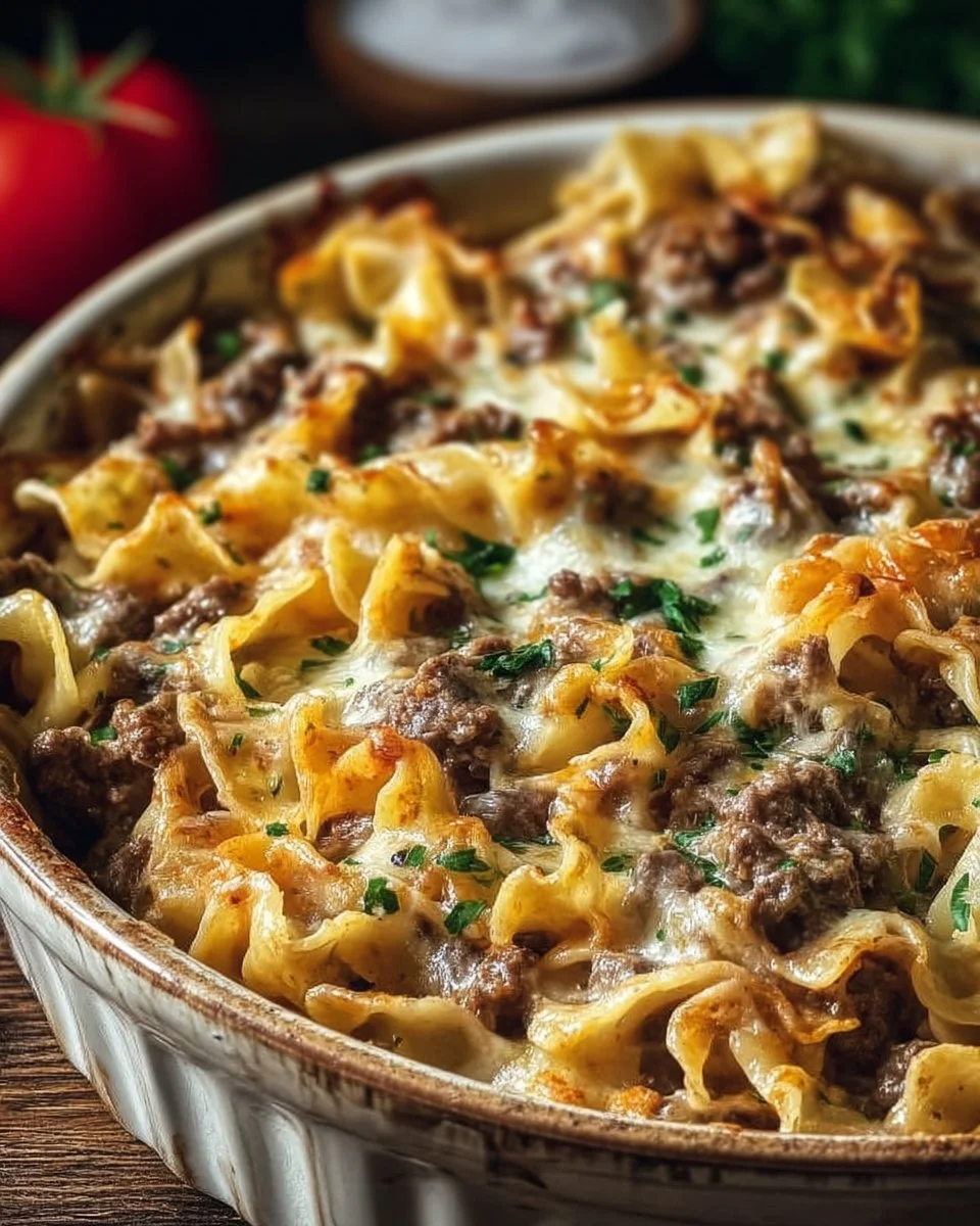 Sour Cream Beef Noodle Casserole