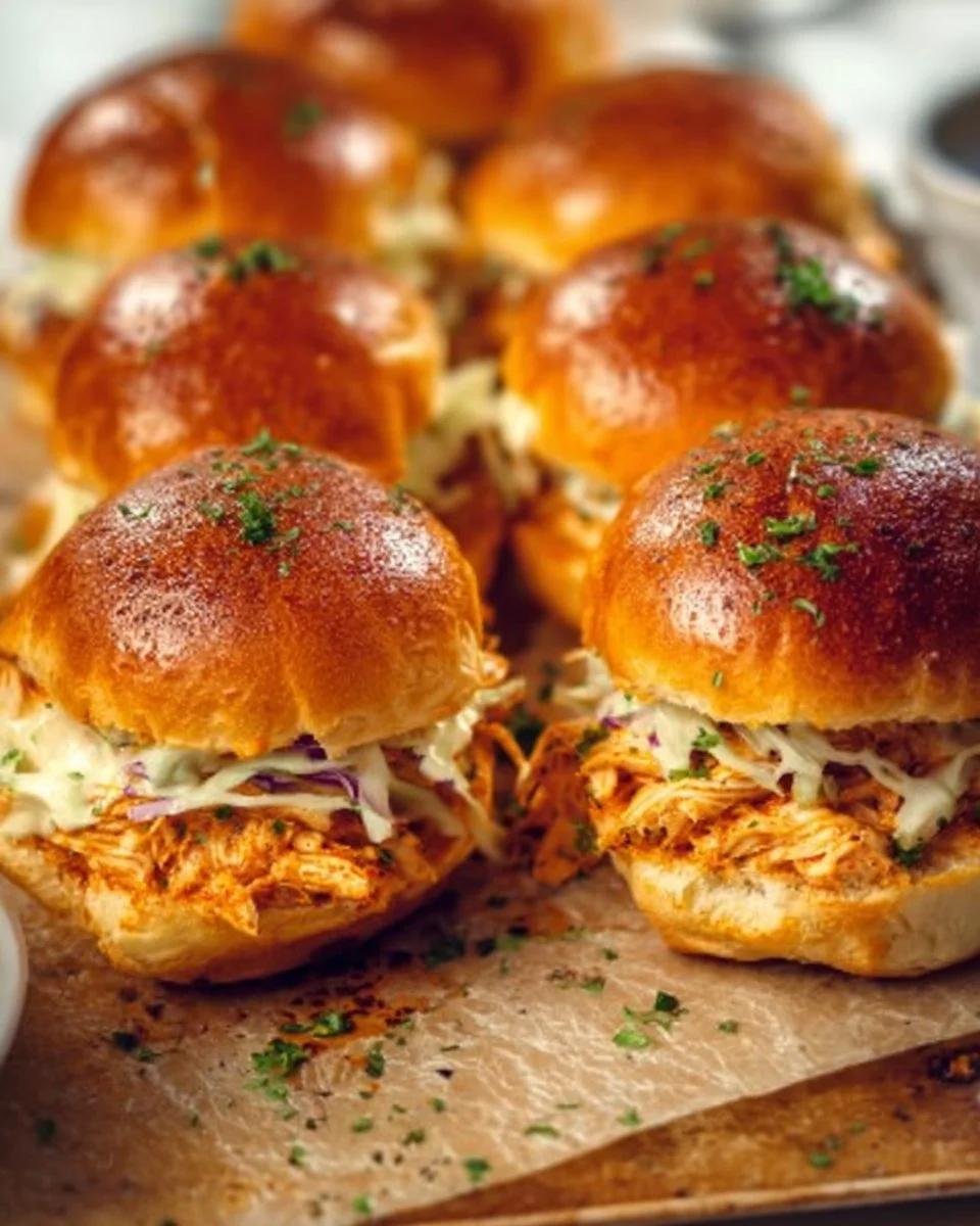 Spicy Buffalo Chicken Sliders