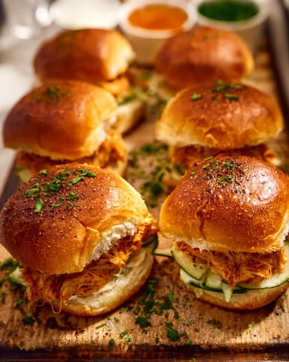 Spicy Buffalo Chicken Sliders