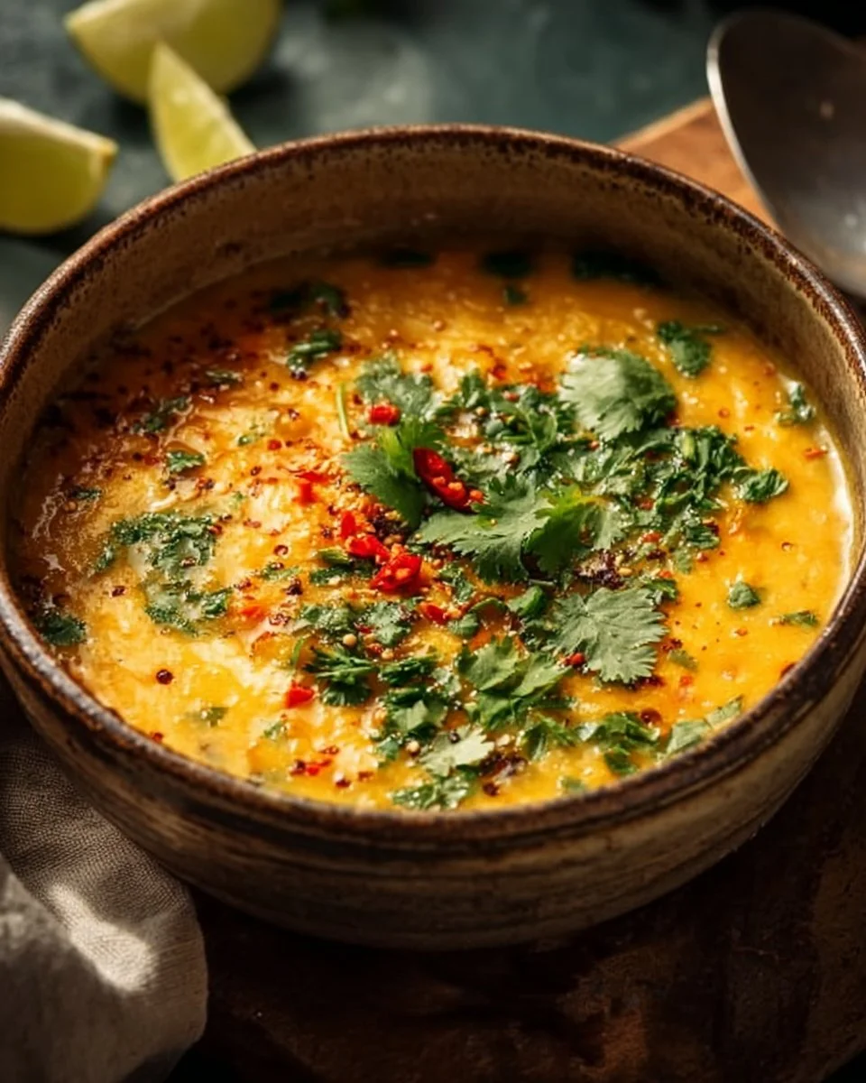 Thai Coconut Red Lentil Soup