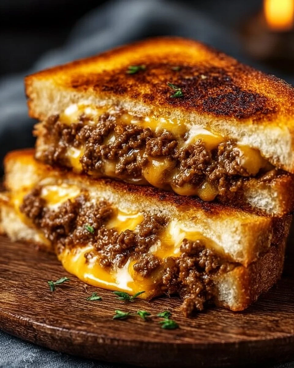 Ultimate Cheesy Ground Beef Melt