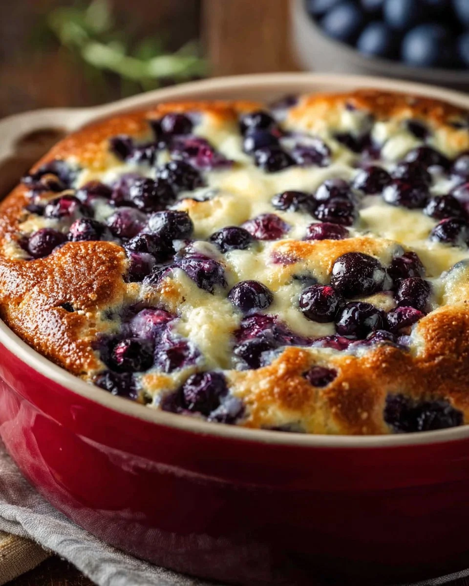 Blueberry Cottage Cheese Breakfast Bake