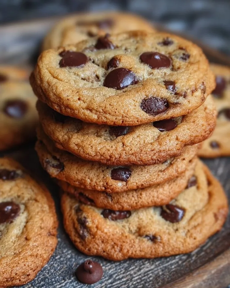 Freshly baked chewy chocolate chip cookies on a cooling rack