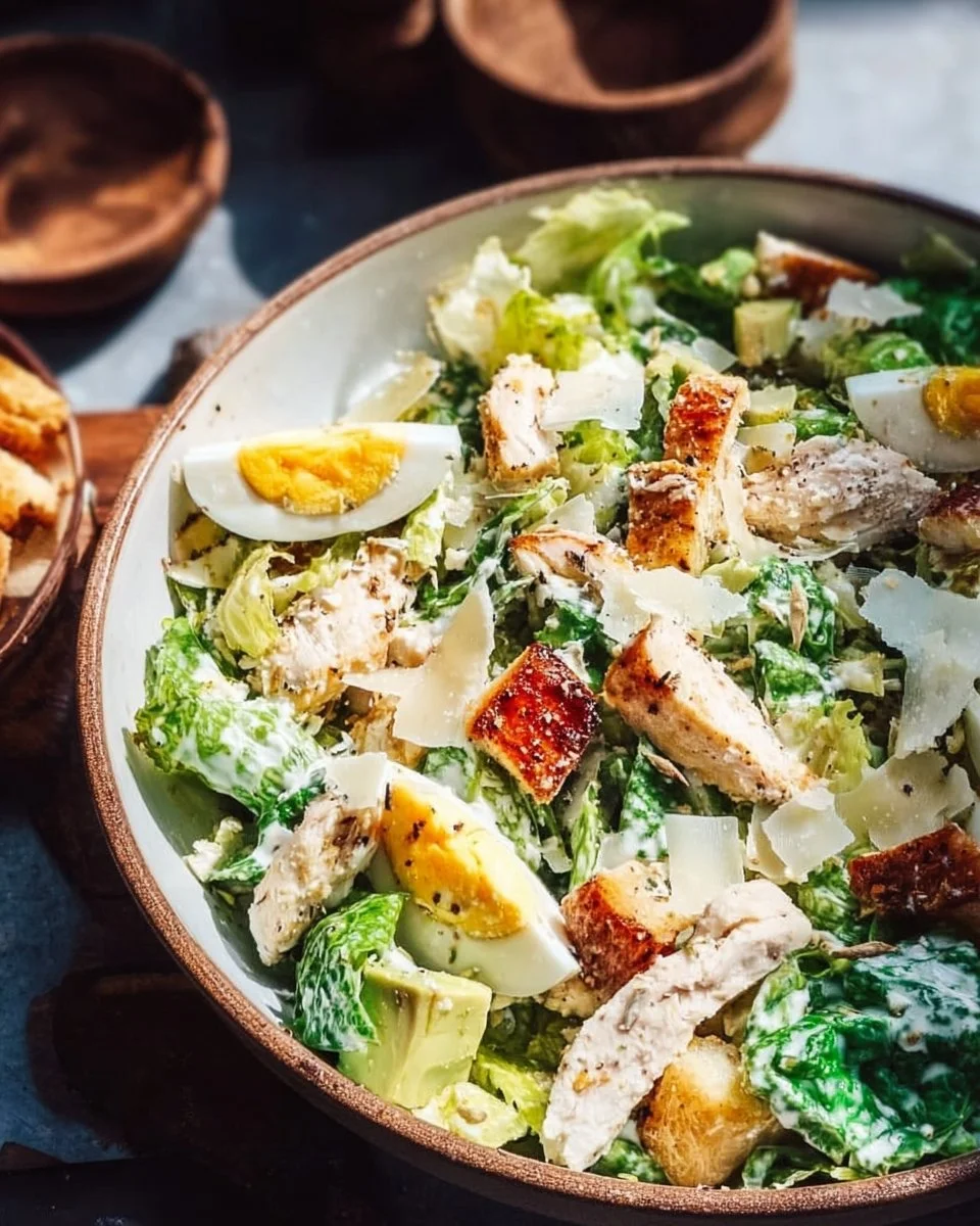 Chicken Avocado Caesar Salad