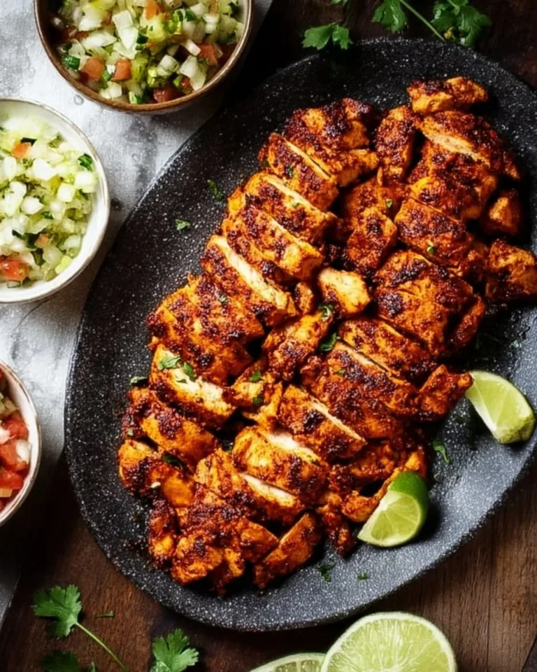 Delicious Chipotle Chicken served with fresh ingredients and spices