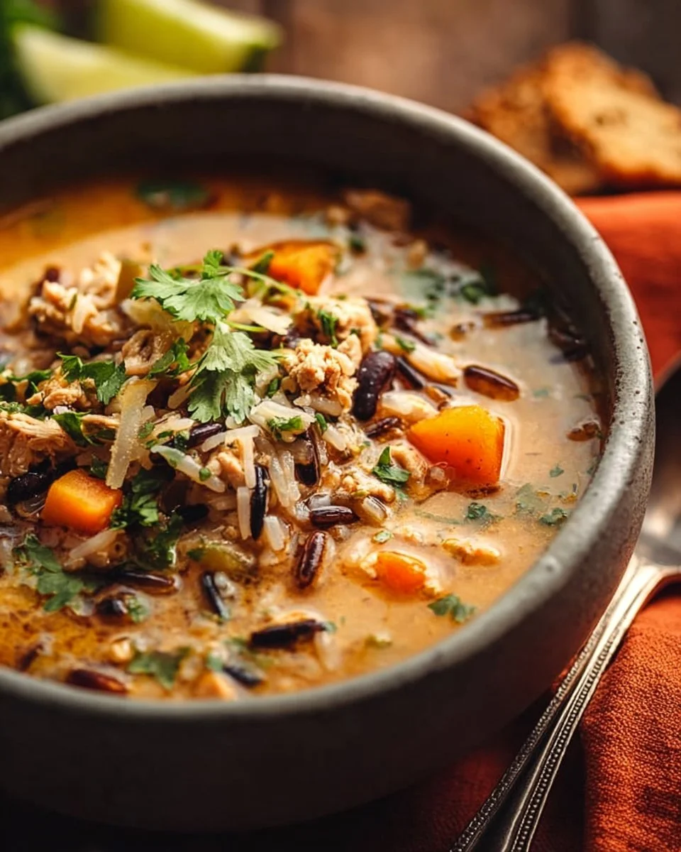 Comforting Ground Turkey and Wild Rice Soup