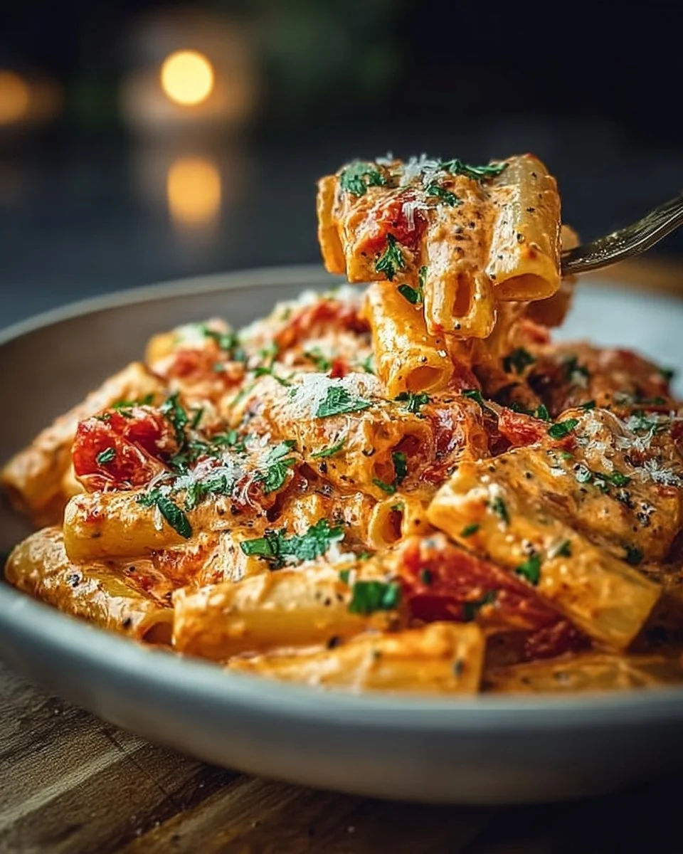 Creamy Tomato Garlic Pasta