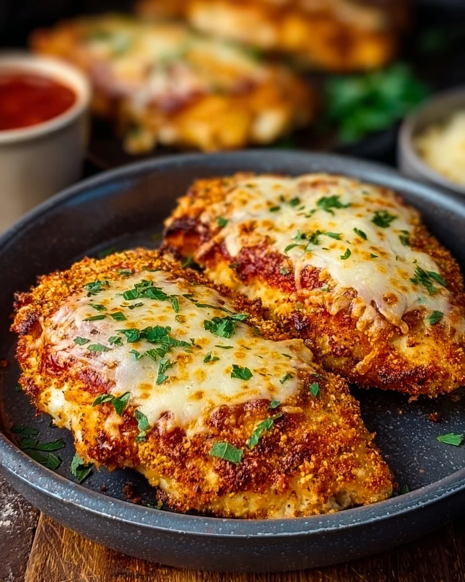 Crispy Air Fryer Chicken Parmesan