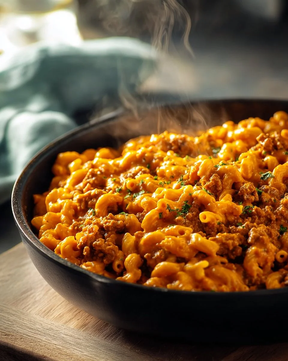 Easy Ground Turkey Hamburger Helper