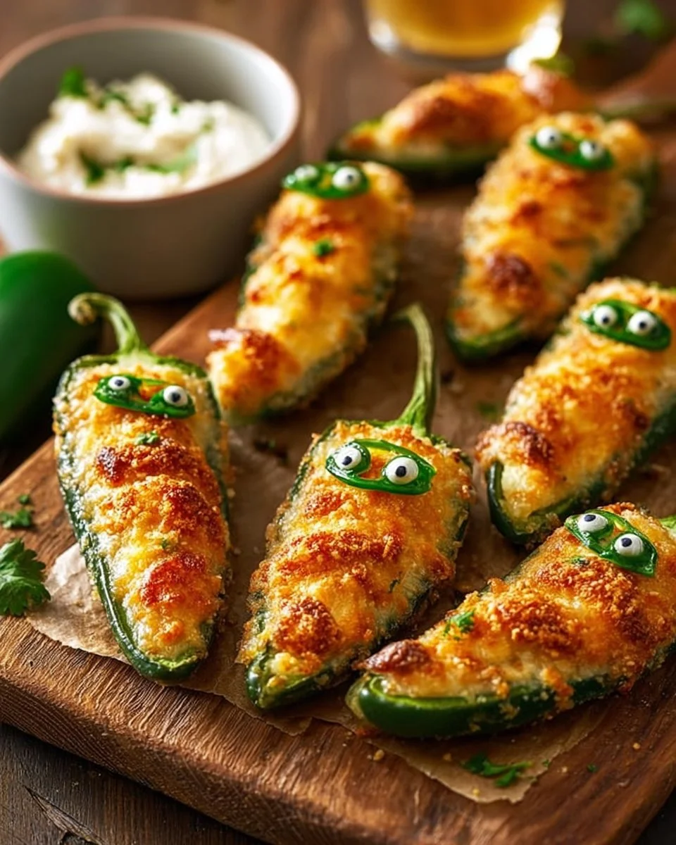 Easy Halloween Jalapeno Poppers