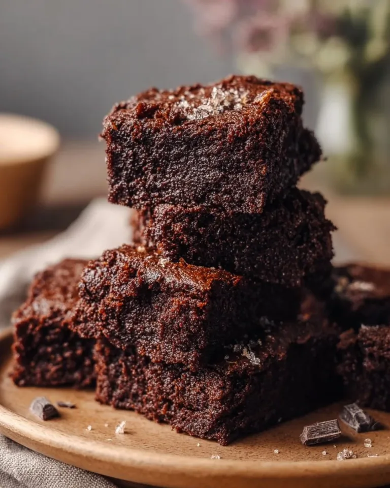 Delicious gluten-free 3 ingredient banana brownies on a plate