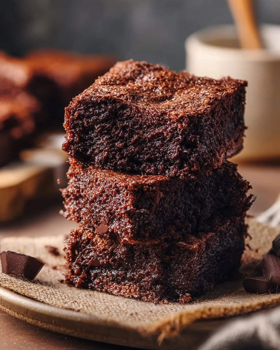 Gluten-Free 3 Ingredient Banana Brownies