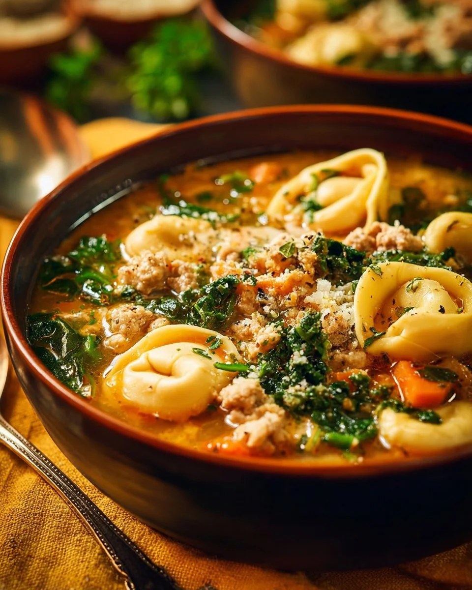 Ground Turkey Tortellini Soup