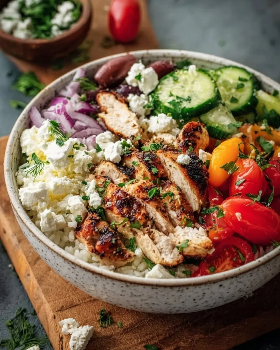 Healthy Greek Chicken Bowls