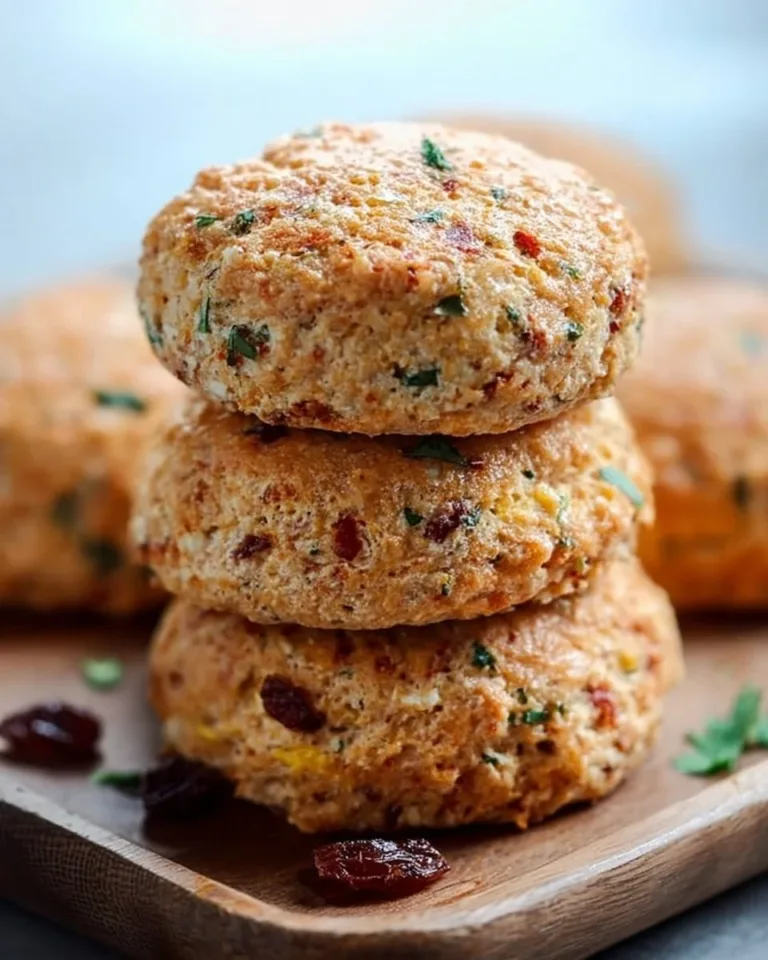 High-protein breakfast biscuits for a nutritious morning meal.