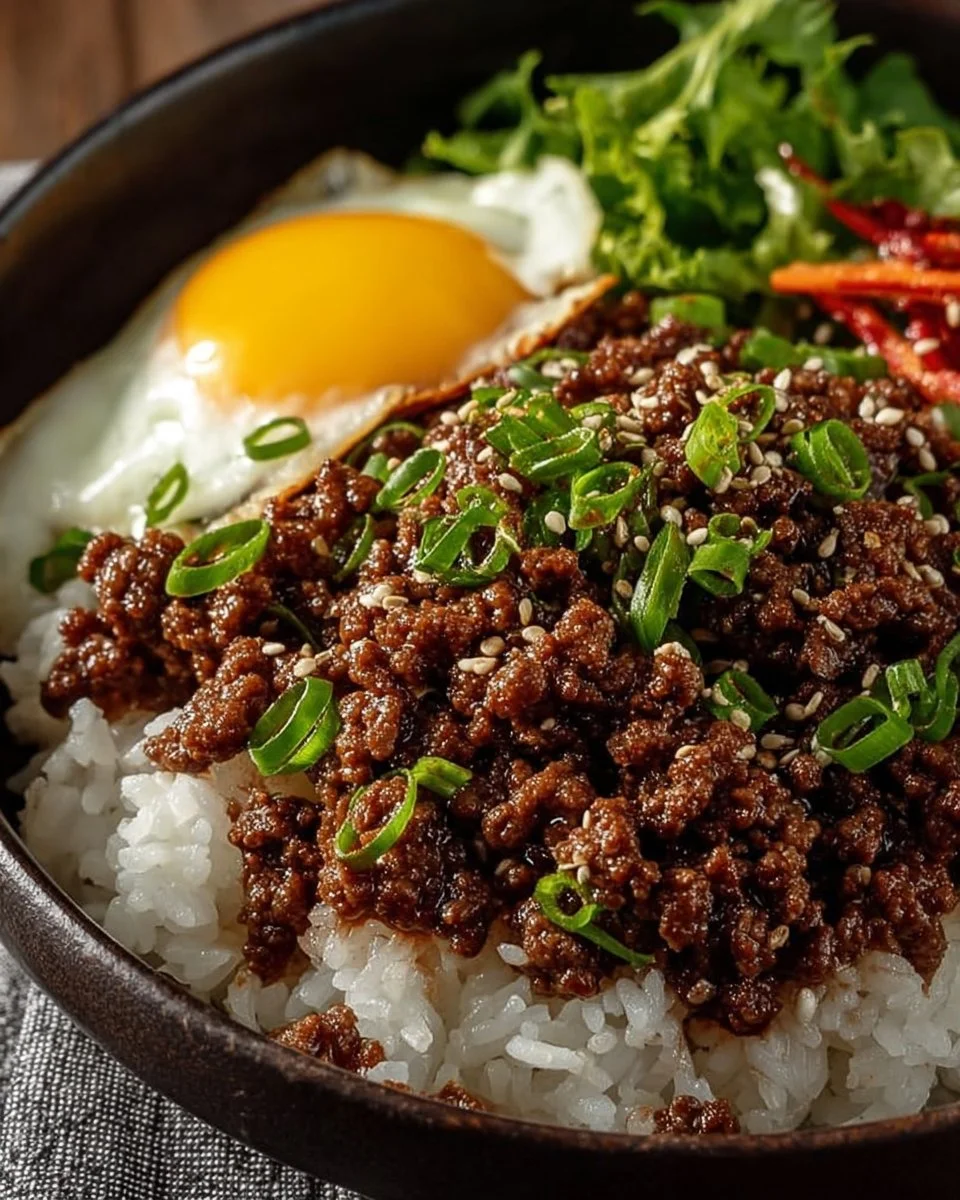 Korean-Style Ground Beef Bowl