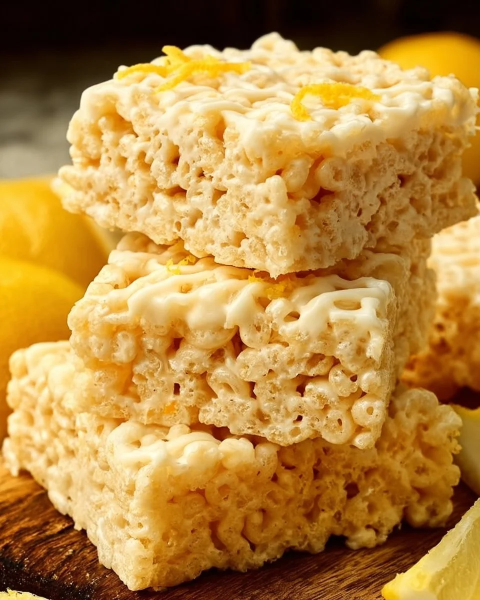 Lemon Rice Krispy Treats