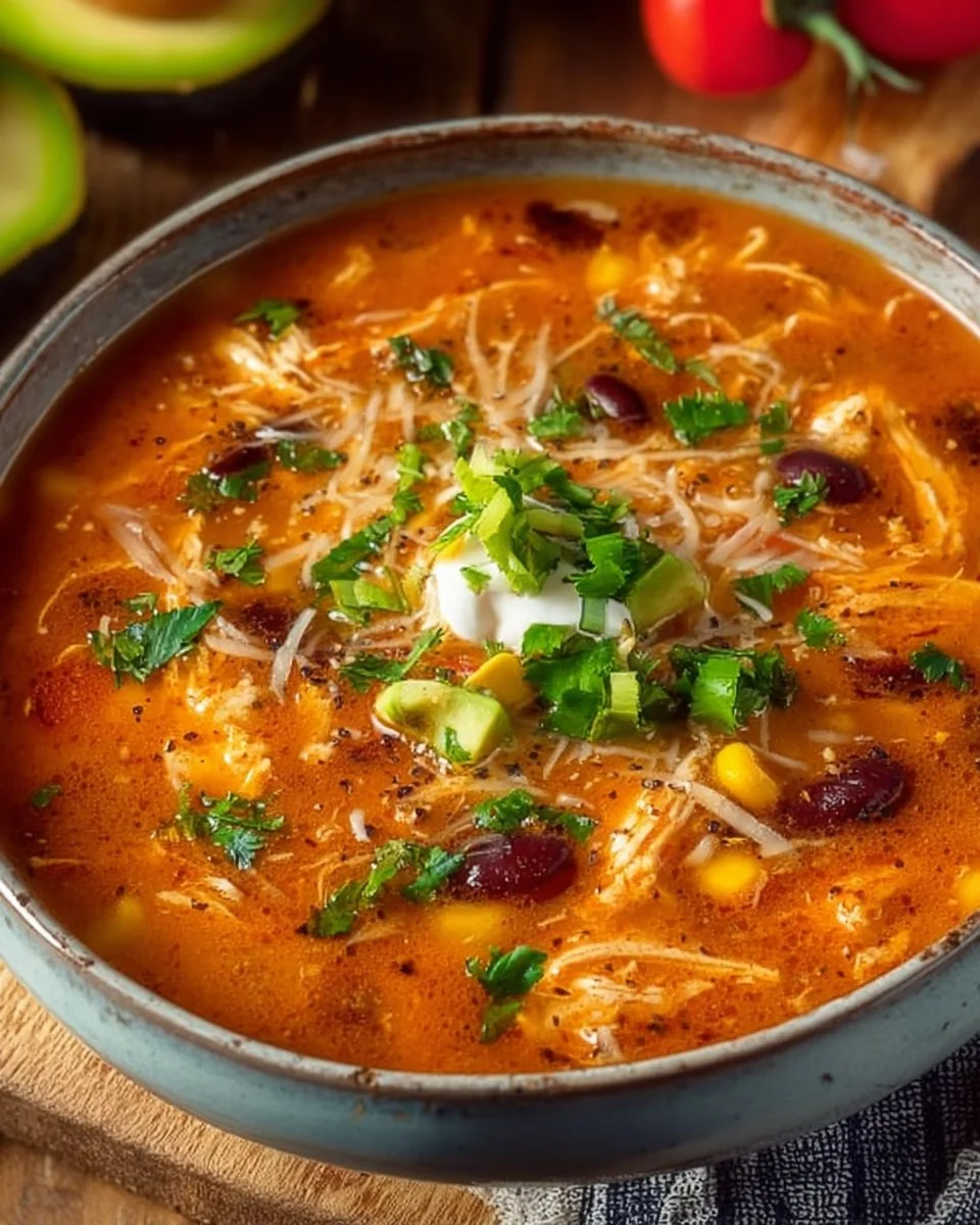 Low-Fat Chicken Enchilada Soup