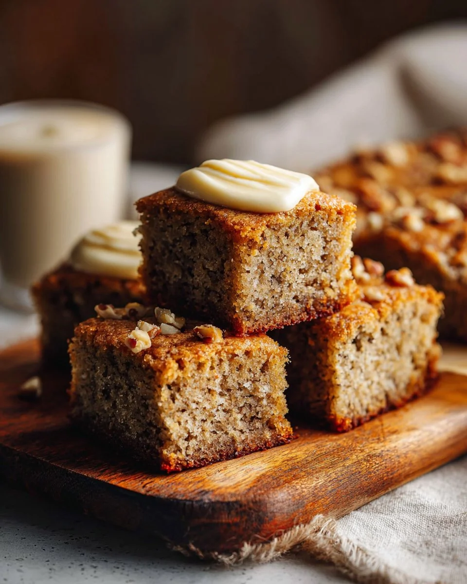 Simple Banana Bread Bars