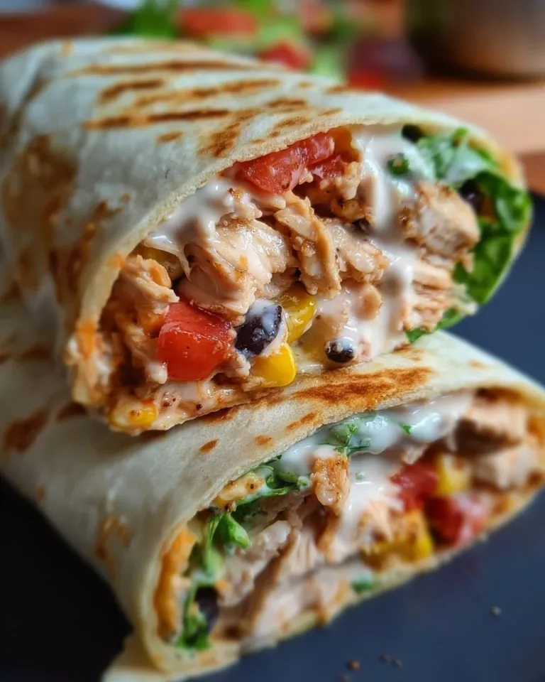 Delicious Southwest Chicken Wraps filled with fresh ingredients and flavors