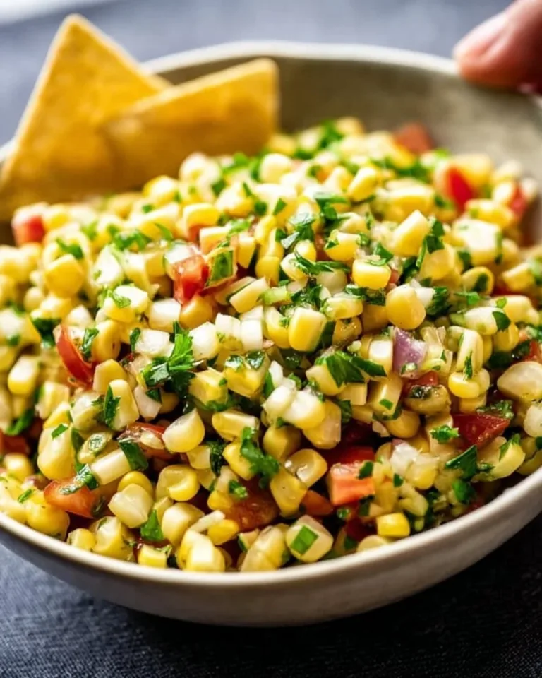 Delicious homemade Chipotle copycat corn salsa in a bowl.