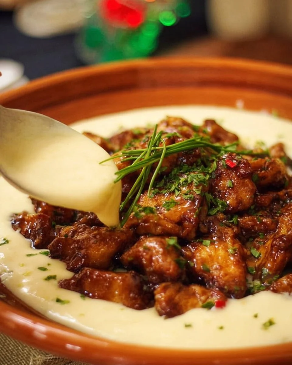 Delicious Creamy Marry Me Chicken served with creamy sauce and herbs