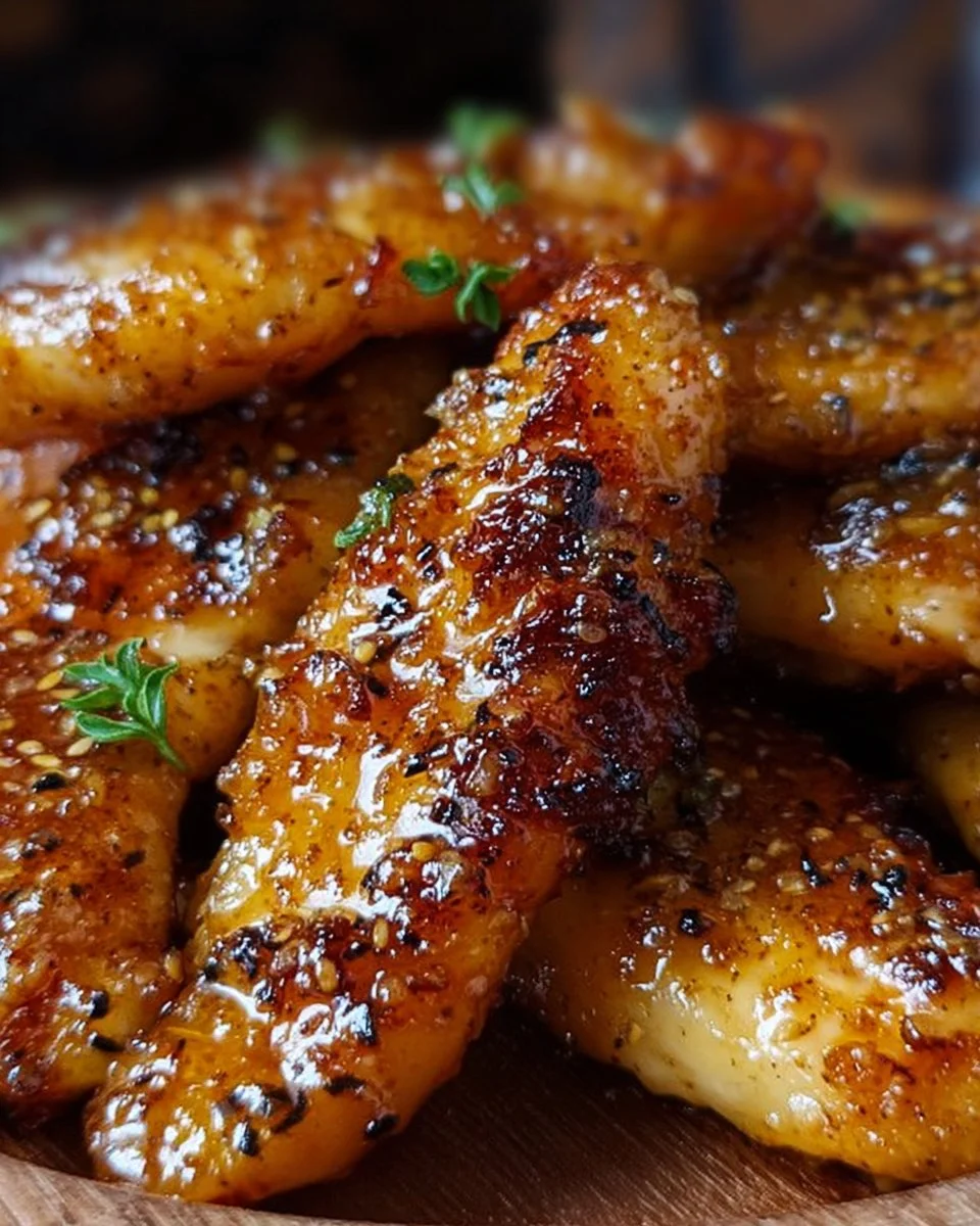 Air Fryer Honey Butter Garlic Chicken Tenders