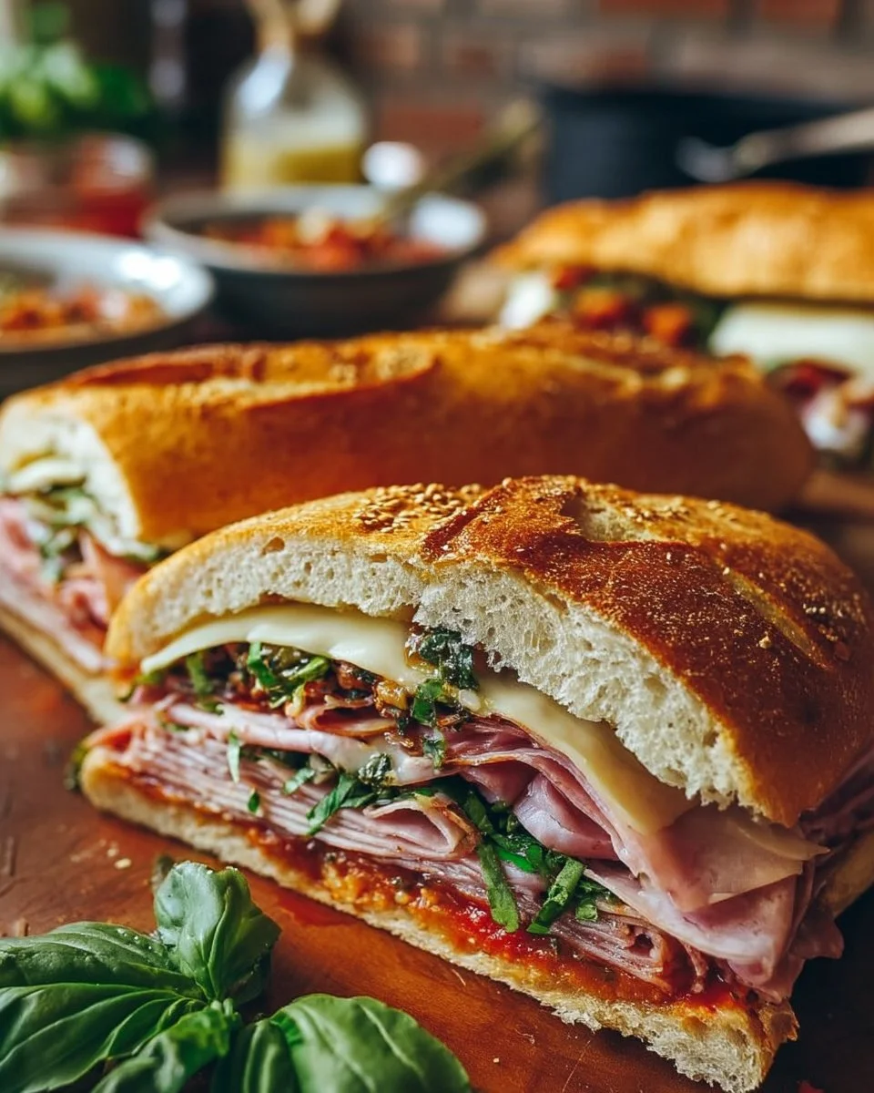 Baked Italian Grinder Sandwiches