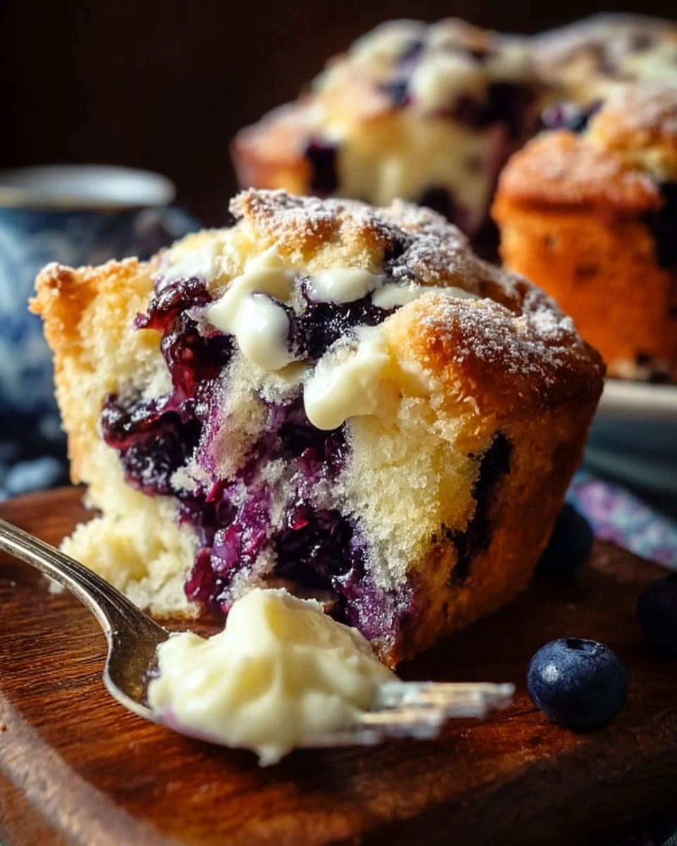 Blueberry Cream Cheese Muffin Cake