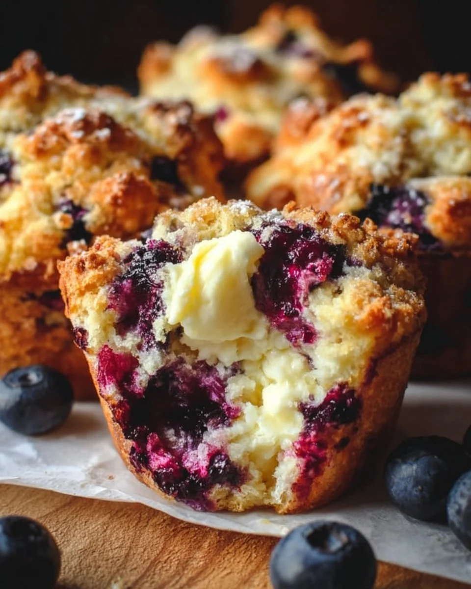 Blueberry Cream Cheese Muffins