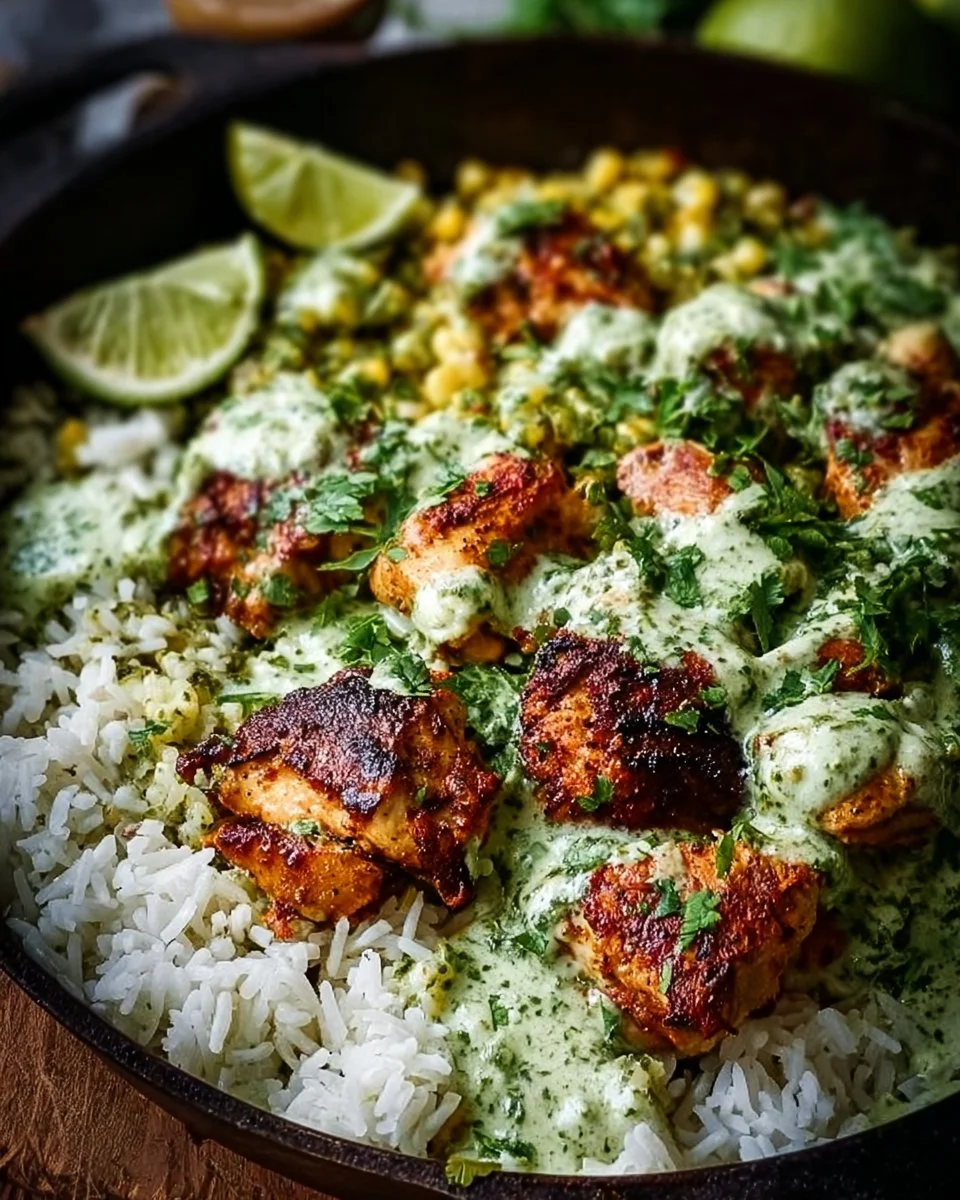 Coriander Lime Chicken with Rice