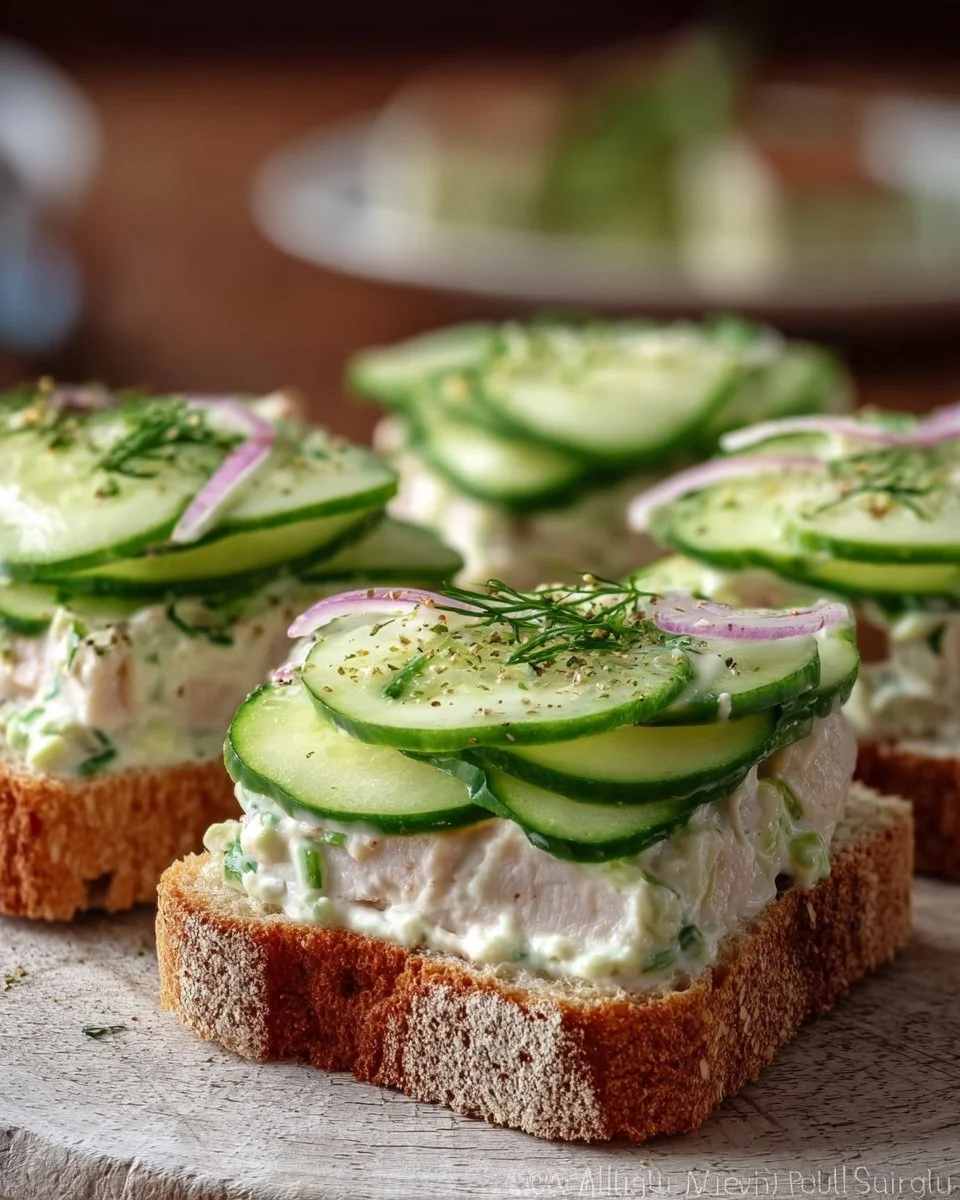 Creamy Benedictine Cucumber Tea Sandwiches
