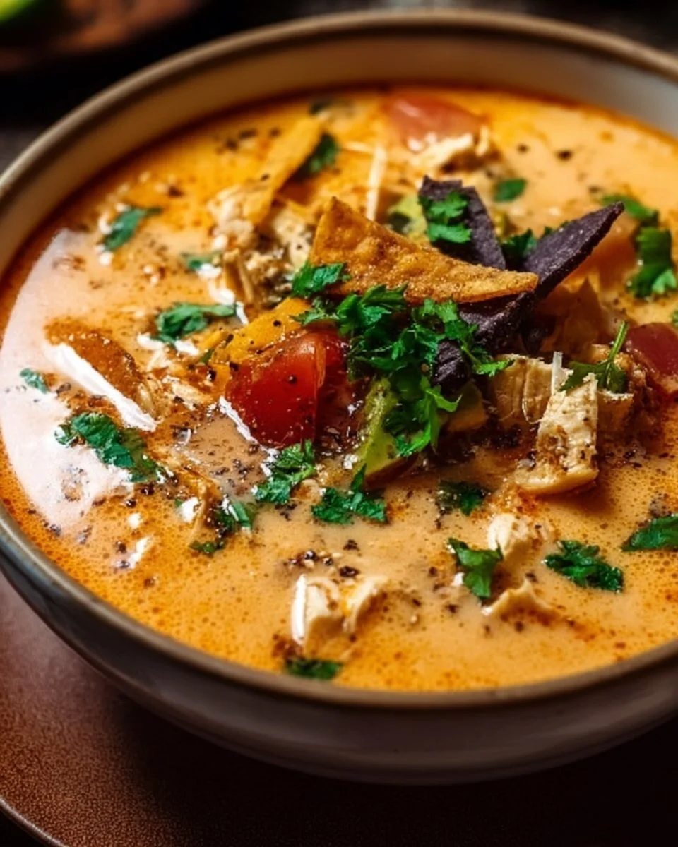 Creamy Chicken Tortilla Soup