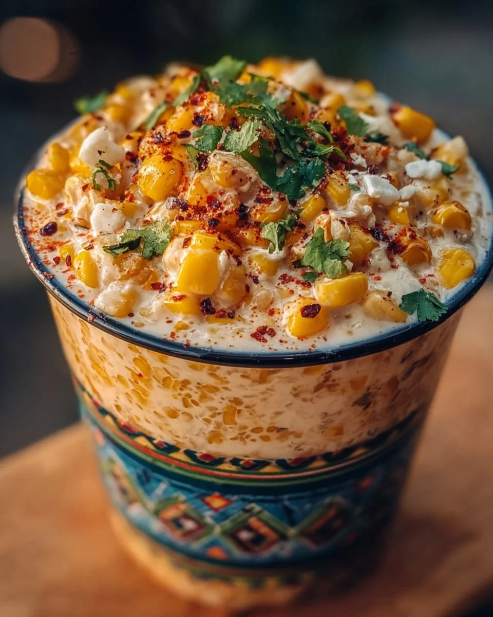 Creamy Mexican Street Corn in a Cup (Esquites)