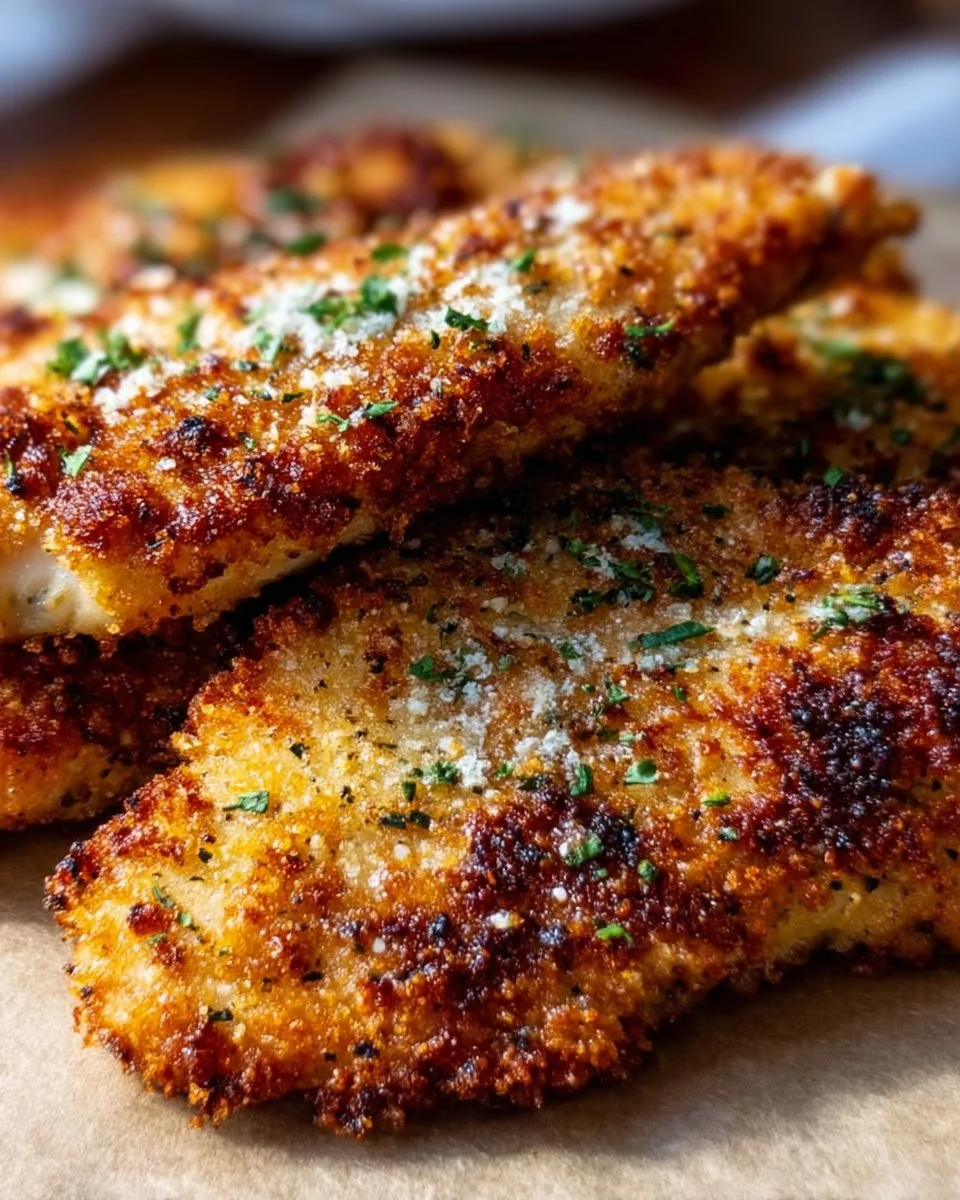 Crispy Air Fryer Parmesan Crusted Chicken