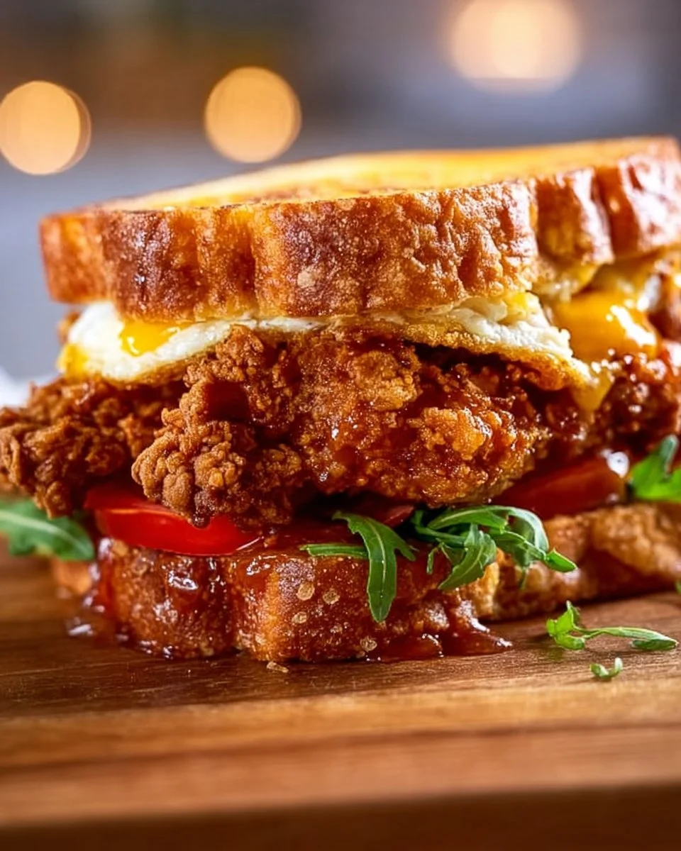 Crispy French Toast Fried Chicken Sandwich