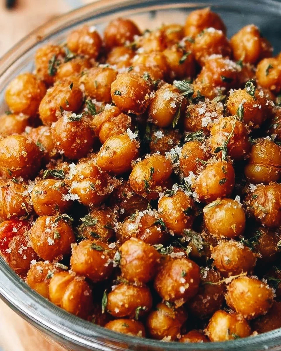 Crispy Greek chickpea snack for healthy snacking options