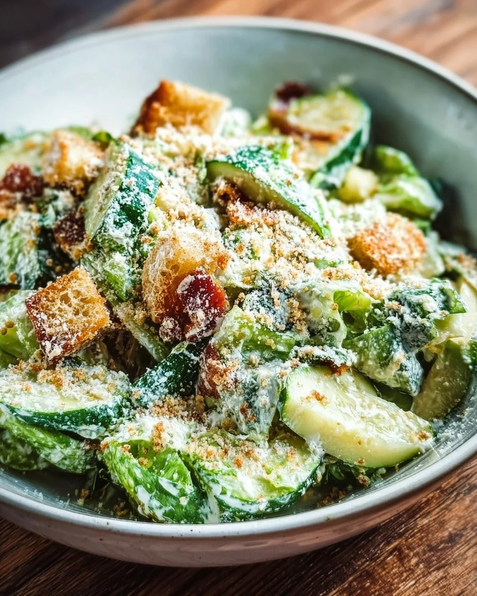 Cucumber Caesar Salad