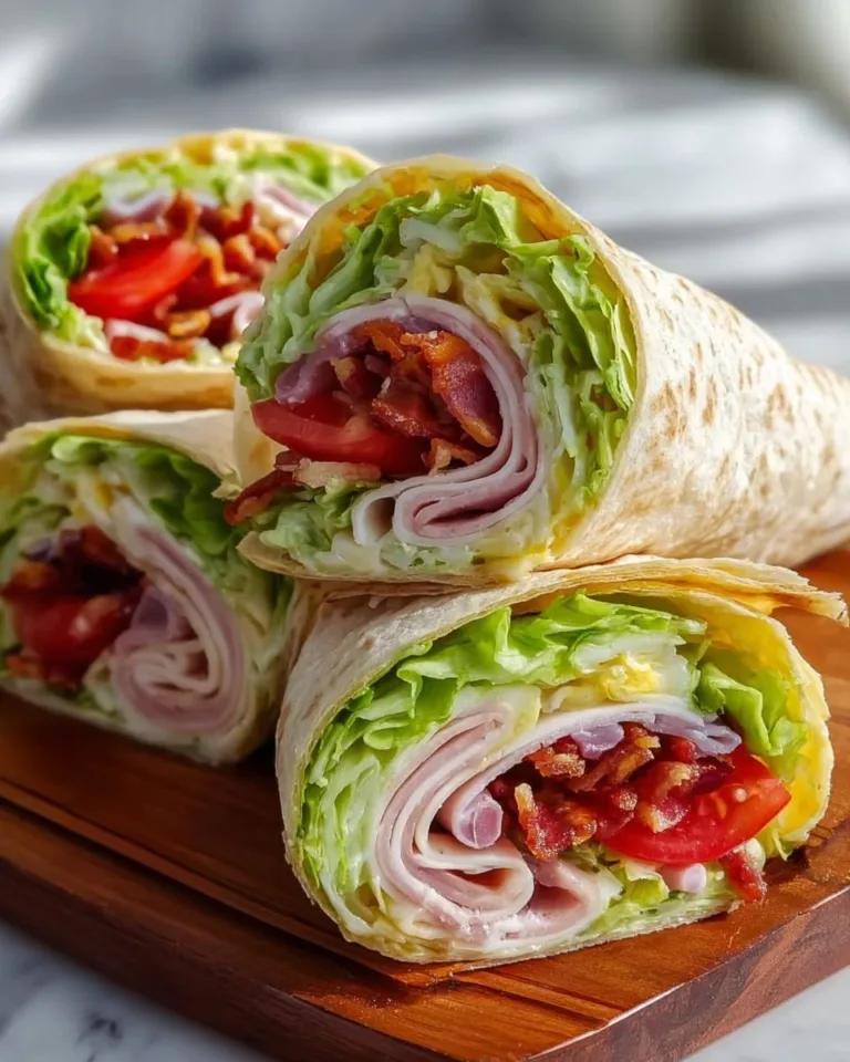 Fresh California Turkey Club Wrap with turkey, avocado, and veggies