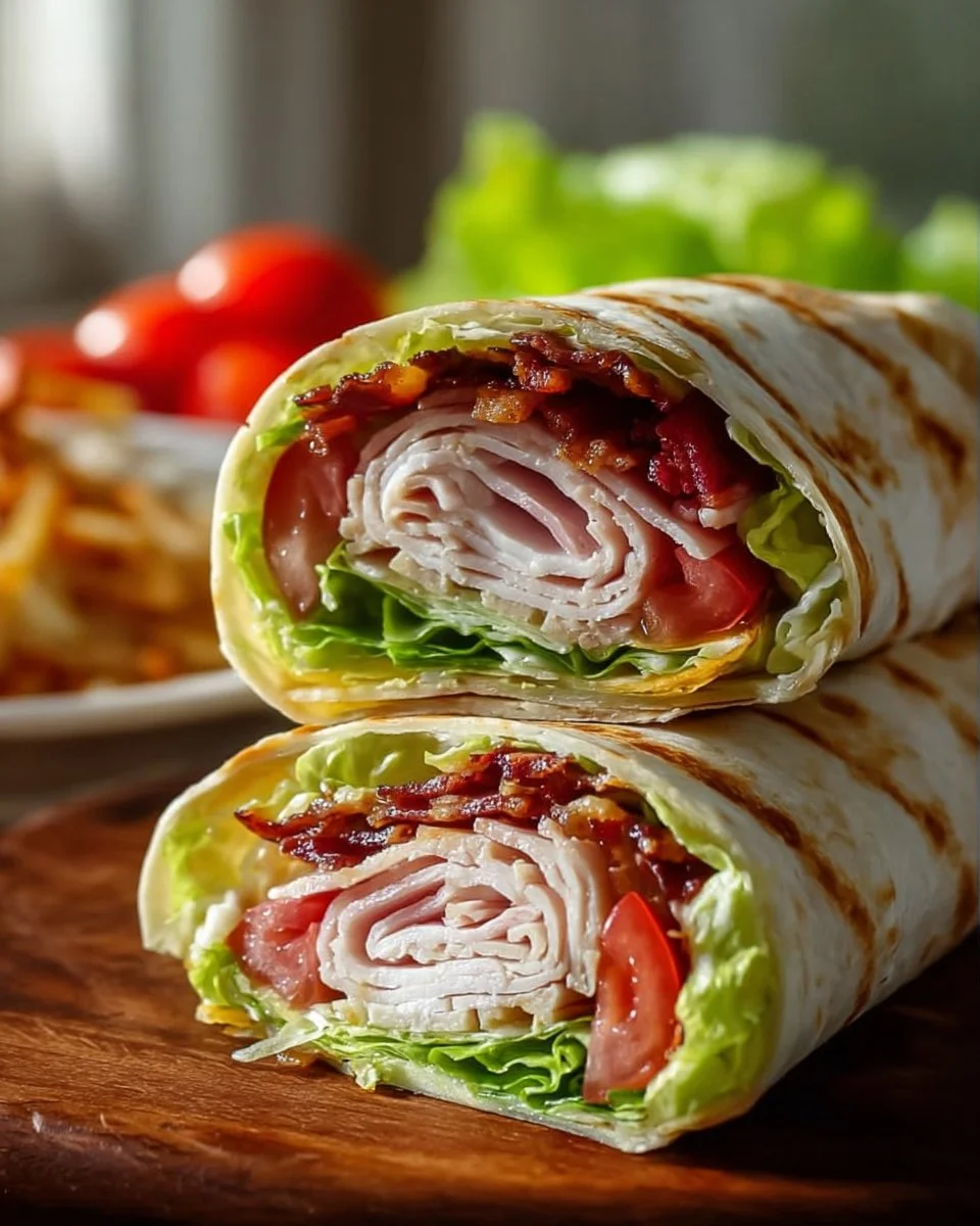 Easy California Turkey Club Wrap