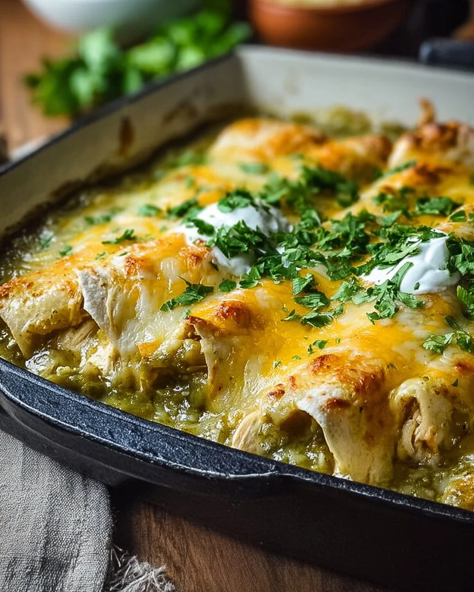 Best Green Chicken Enchiladas Recipe: Flavorful & Easy!