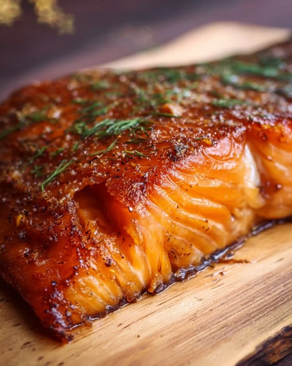 Delicious easy hot smoked salmon served on a plate