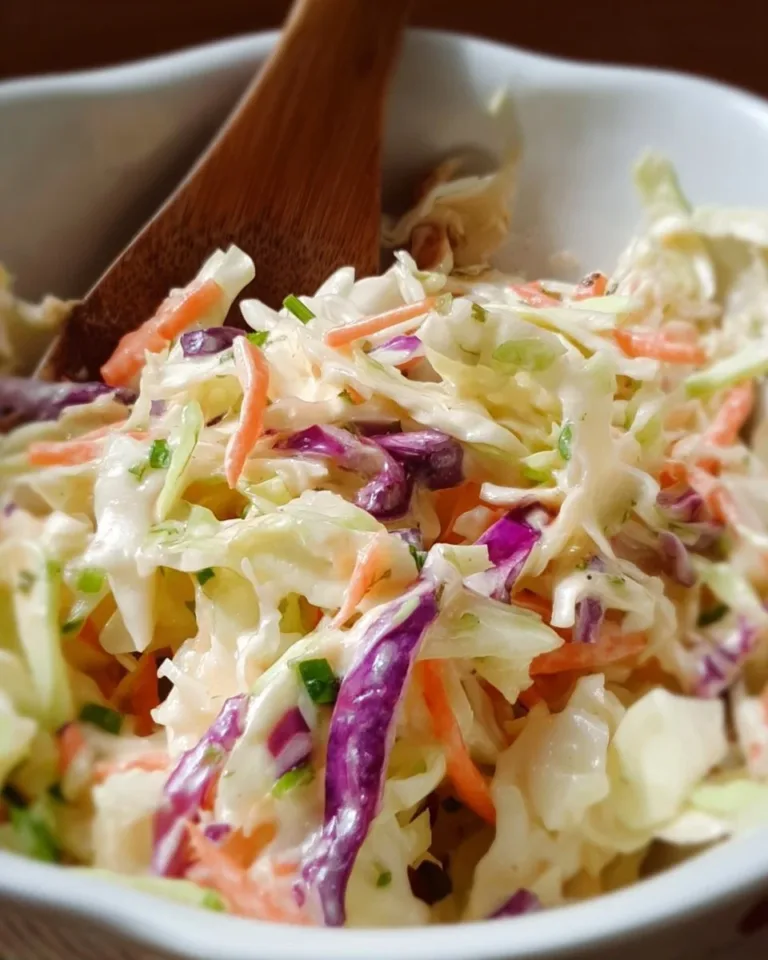 Gordon Ramsay's coleslaw recipe with fresh ingredients and vibrant colors